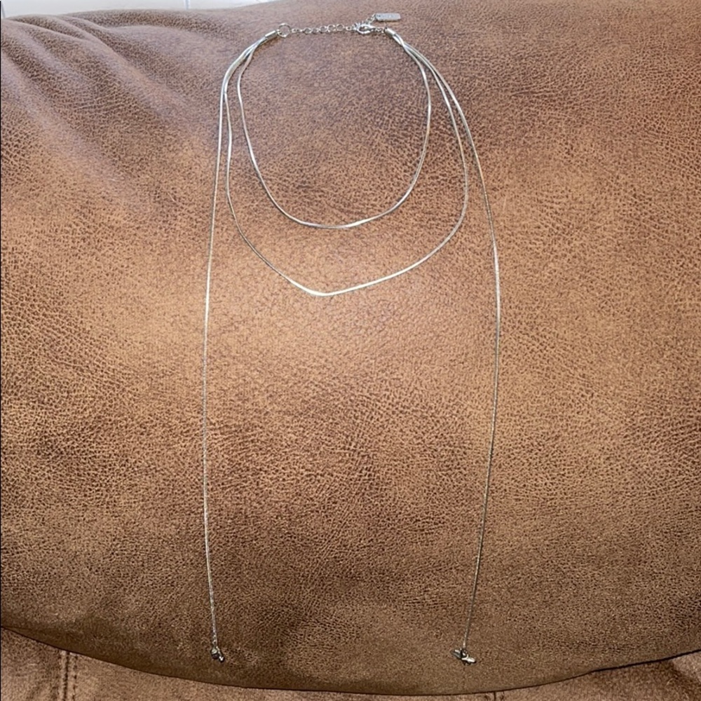 American Eagle 3 layer choker necklace